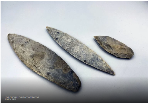 Los cuchillos de obsidiana fueron encontrados en el actual sitio arqueológico de Kulubá.